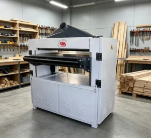 Heavy Duty Four Side Moulder With Thick Body High Feed Speed Wood Surface Planing Machine