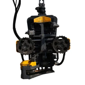 Heavy Duty Hydraulic Excavator Mounted Wood Cutter Tree Shear Firewood Processor Cutting Machine