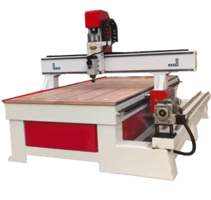 Heavy Duty JX-1325 Woodworking CNC Router With 4th Axis For Efficient Wooden Door Manufacturing And 3d Relief Tool