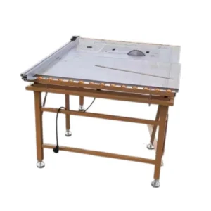 Heavy Duty Precision Sliding Table Saw for Wood Panel Cutting with Space Saving Foldable Design