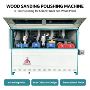 Heavy Duty Sander Wood Industrial Sanding Machine Fully Automatic Woodworking Wood Panel Polishing Machine