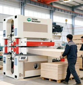 High Accuracy 1000mm 1300mm Wide Belt Sanding Machine for Plywood Production with PLC and Motor