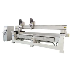 High-Accuracy 2 Head 4 Axis Plywood CNC Router Machining Center for School Furniture Production