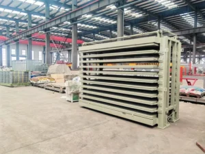 High Accuracy Plywood Core Veneer Dryer Machine Square Tube Wood Veneer Panels 15 Layers 50T Dryer