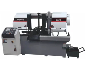High Efficiency CNC Automatic Steel Band Saw Machine Horizontal Manual Tension Blade CE Certified
