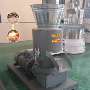 High Efficiency Durable Flat Die Pellet Machine Dual Use for Fuel & Feed Pelletizing
