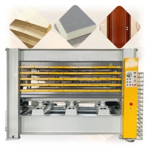 High Efficiency Hot Press One Layer Wood Machine Woodworking Veneer Hot Press Machine for Door