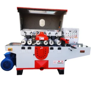 High Efficiency Multi Blade Timber Industrial Grade 400mm Wide Track Multi Rip Saw for High Volume Packaging Board Production