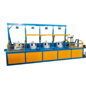 High Efficiency Steel Wire Drawing Machine with Premium Bearing Core Components 70KW 380V 6.5mm Inlet 2.8mm Outlet Diameter