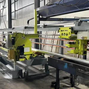High Efficient Fully Automatic 4 Inches 700T Aluminum Puller Circular Band Saw Tractor Machine PLC Engine Motor Core