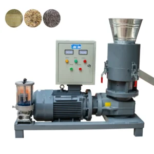 High Molding Rate Vertical Flat Die Pellet Machine with Bearing and Motor for Agricultural Forestry Waste Recycling Industrial Use