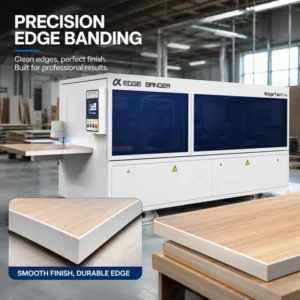 High Output Smart Automatic Edge Bander Machine 5 in 1 Precision Gluing Trimming for Furniture Industry Production Line