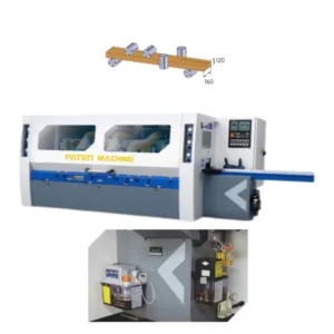 High Precision 4 Side Moulder Planer Four Side Moulder for Solid Wood Door and Furniture Woodworking Processing