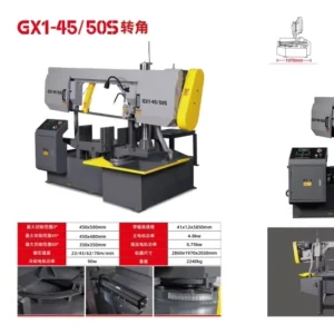 High Precision CNC Metal Band Saw Machine Automatic Horizontal Bandsaw for Steel Cutting with CE Certification
