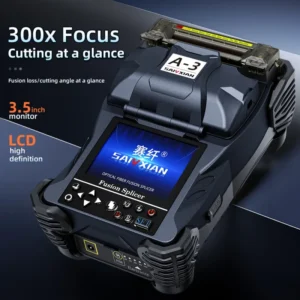 High Precision Domestic Fiber Optic Fusion Splicer A 3 FTTH Drop Cable Pigtail Thermal Splicing