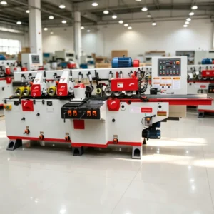 High Precision Heavy Duty Four Sided Thicknesser Industrial Wood 4 Side Planer Moulder Machine CE ISO Certified 30m min Feed