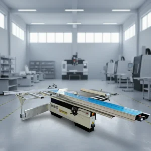 High Precision Horizontal Circular Saw with Motor for Cabinet Manufacturing Workshops