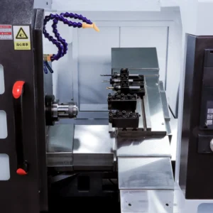 High Precision Multi Axis CNC Lathe with Slanted Bed Design Used for Efficient Metal Turning