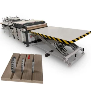High Precision PVC PC PE Wood Panel Board Multi Blade Grooving Rip Saw Machine