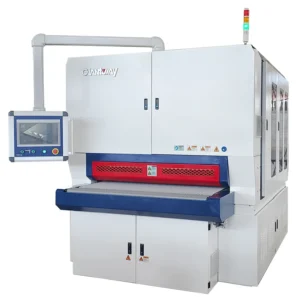 High Precision Wood Sanding Machine Long Belt Sander with Electromagnetic Sanding Pad System Segmented Pad Sander