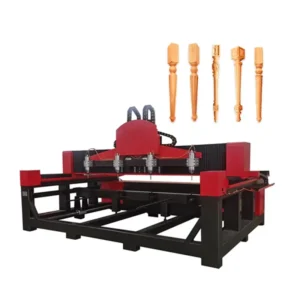 High Precision Wood Working Carving CNC Router 5/4 Axis and Milling Machine With Rotary for Wooden Furniture Legs