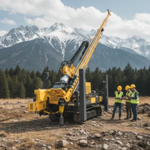 High Quality Full Hydraulic Diamond Drilling Rig 1600m Depth Mine Sampling Featuring Engine Bearing