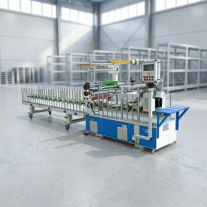 High Speed Door Window Laminating Machine Wood Wrapping Profiles for Wood MDF Material 1 25m min Working Speed 90mm Thickness