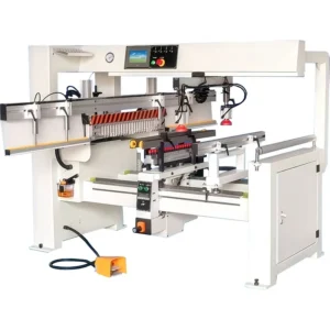 High Speed Double Line Table Top 2 Side Drilling Gluing Dowel Inserting Machine High Accuracy Woodworking Cutting Wooden Pieces