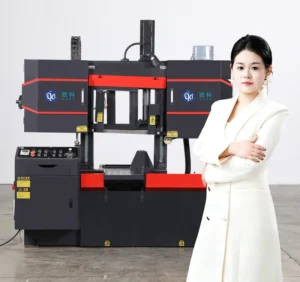 High Speed Durable Automatic Steel Aluminum Cutting Band Saw Machine Mechanical Tension Gear