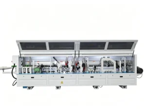 High Speed Fully Automatic 8 Function Edge Banding Machine Pre milling Corner Trimming Grooving Cabinet Edge Banding Machine