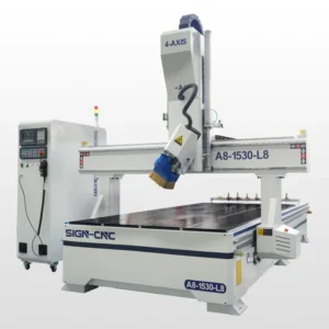 High end 4 axis CNC Router with Syntec Control ATC System Vacuum & Absorb Table 180 Rotary Processing Mold Manufacturing
