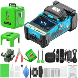High-precision Six Motor Fiber Fusion Splicer L-70C 4.3-inch Touch Screen 6S Welding 15S Heating Fiber Fusion Splicer