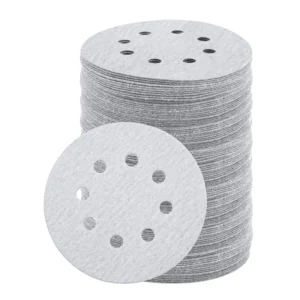 Hook and Loop Sandpaper Discs 5 Inch 125mm 8 Hole Dust Extraction Orbital Sander Aluminium Oxide Anti Clog