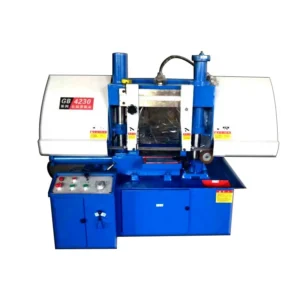 Horizontal Band Saw Machine GB4230 300x300mm Hydraulic Tension 3kw Motor for Metal Cutting 1 Year Warranty