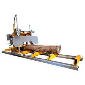 Horizontal Band Saw Woodworking Gantry Style Compact Semi Automatic Machinery with 7.5kW Motor and 600kg Weight