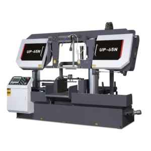 Horizontal Double-cylinder Hydraulic Automatic Band Saw for Metal Cutting Industrial Grade Motor