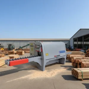 Horizontal Log Cutting Multi Circular Blade Wood Rip Saw Machine with Motor 380V 90KW