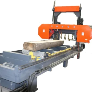 Horizontal Portable Hydraulic Bandsaw Mill Wood Cutting Machine 11kW Power 5 Year Warranty for Forest