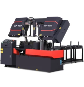 Horizontal Rotary Cutting Band Saw with Hydraulic Tension Lathe