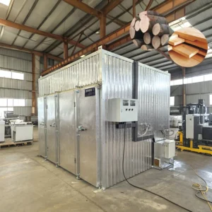 Hot Air Electric Steam Wood Drying Oven Machine 18kw 380V Aluminum Alloy SUS304 Wood Veneer Dryer