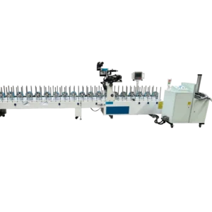 Hot Glue Profile Wrapping Machine with Bearing and Motor for Wood Window Door Frames Furniture PVC PUR Compatible Easy to Operate