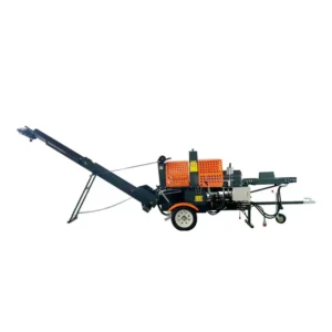 Hydraulic Automatic 20ton Wood Log Cutter and Firewood Processor Splitter with Six Way Head Saw