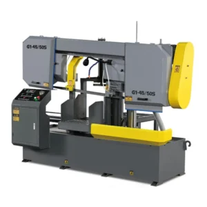Hydraulic Band Saw Metal Cutting Machine Semi automatic Operation Metal Band Saw Machine