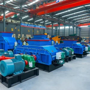 Hydraulic Double Roll Sand Maker Sand Gravel Aggregate Crusher Double Roll Crusher for Construction Waste