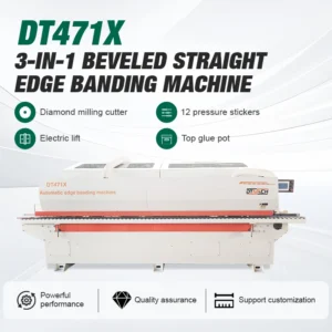 Industrial 45 Degree Bevel Edgebander Automatic for Modern Handleless Closet Door MDF Panel Woodworking