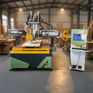 Industrial ATC CNC Wood Router High Productivity Vertical Saw 4-Side Milling Machine for Furniture Woodworking