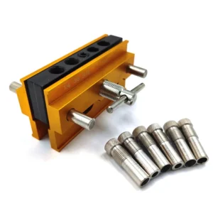 Industrial Aluminum Alloy Self Centering Doweling Jig Woodworking Joints Tools Step Drill Guide Bushings Set OEM Customizable