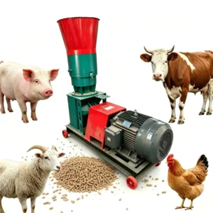 Industrial Animal Feed Pellet Machine 1t/h Pellet Mill for Poultry Cattle & Fish Feed High Capacity Granulator