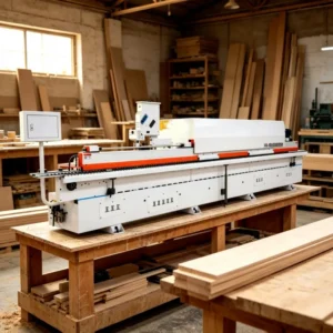 Industrial Automatic Edge Banding Machine With Gluing Trimming and Buffing Functions