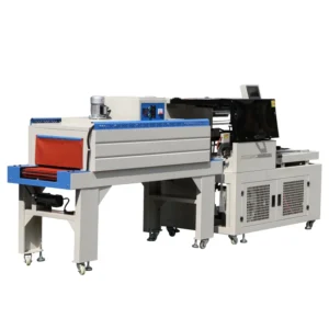 Industrial Automatic L Strip Sealer Heat Shrink Tunnel Machine for Food Grade Foil Egg Trays Toilet Paper Rolls Plastic